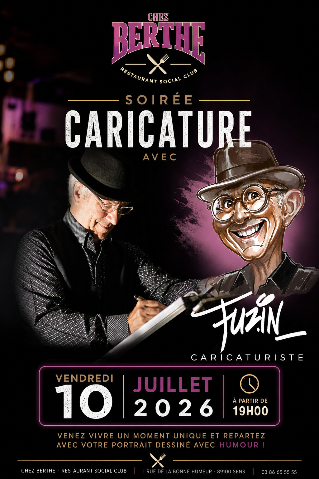 caricature avec fuzin